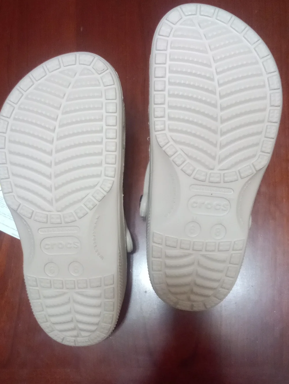 Crocs Unisex Classic Clog  Women 6 Mens 8 Beige NWT $49.99